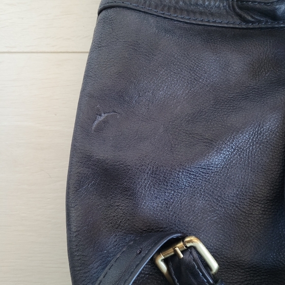 Authentic Soft Italian Leather Drawstring Backpack - Picture 9 of 15